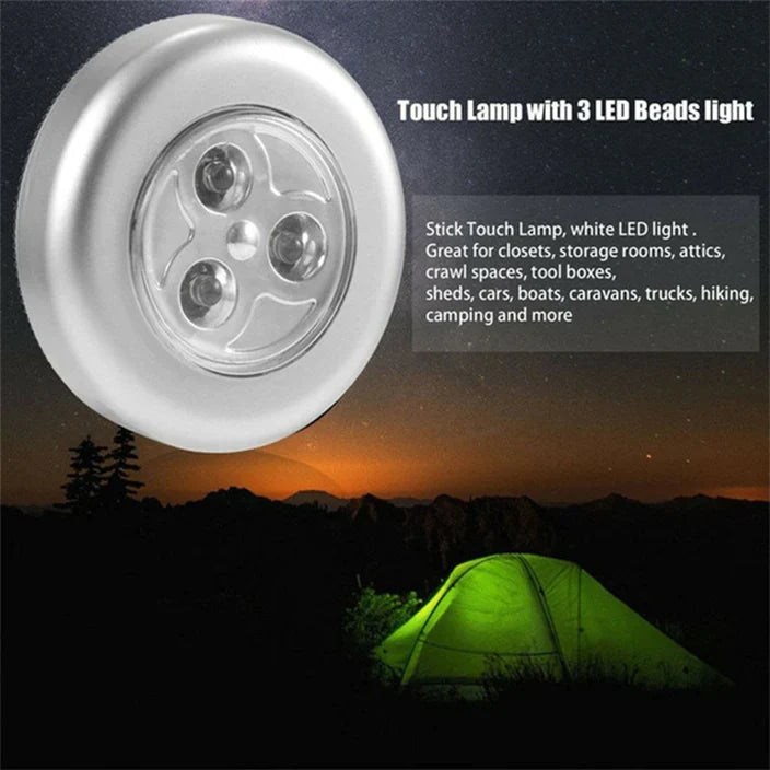 Touch-activated LED light for wardrobes Touch-activated LED light for wardrobes
